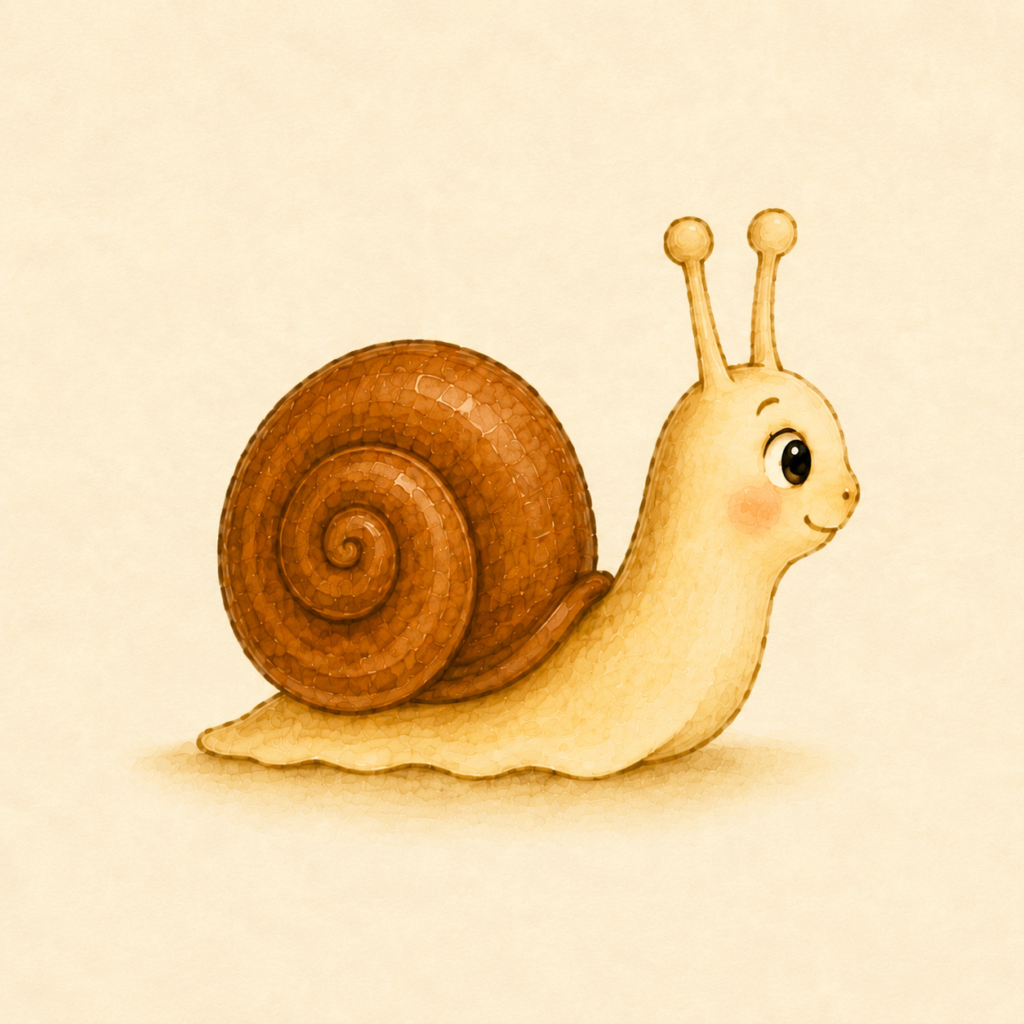 Colin l’escargot, personnage caché dans les illustrations de Lina